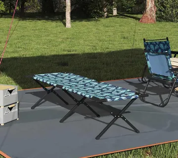 vidaXL Sklopivi kamperski krevet Šuma 193 x 69 x 45 cm Oxford tkanina - Venlo