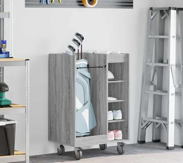 vidaXL Golf ormar s kotačem Jednobojno Siva Sonoma 65 x 45 x 98 cm - Venlo