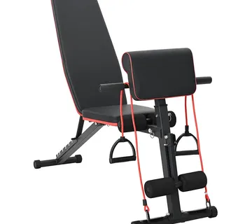 vidaXL Klupa za težine Crna 131 x 41 x 100 cm Čelik s prahom premazan - Venlo