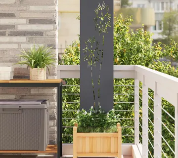 vidaXL Privatnost u vrtu Antracit 32 x 140 cm Hladno valjana čelična - Venlo