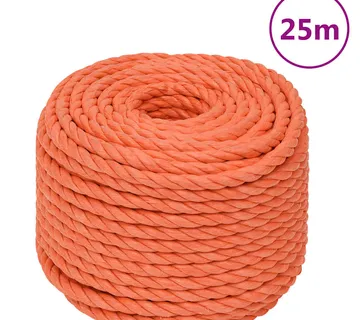 vidaXL Radno uže narančasti 10 mm 25 m od polipropilena - Venlo