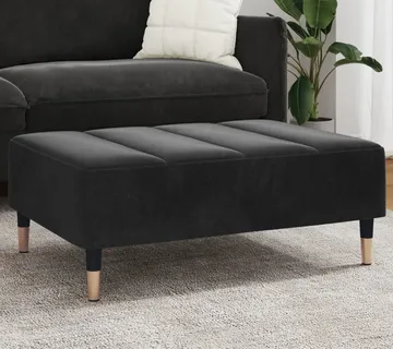vidaXL Tabure crni 77x55x31 cm baršunasti - Venlo