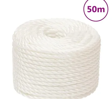 vidaXL Radno uže bijeli 14 mm 50 m od polipropilena - Venlo