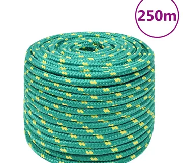 vidaXL Brodski konop zeleni 12 mm 250 m od polipropilena - Venlo