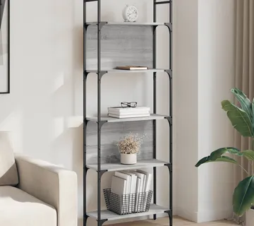 vidaXL Police za knjige 5 razina boja hrasta 60,5x24x166,5 cm drvene - Venlo