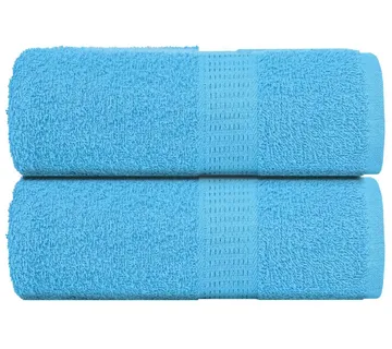 vidaXL Ručnici za pranje ŽABA 2 kom. tirkizne 30x30 cm 360 g/m² - Venlo