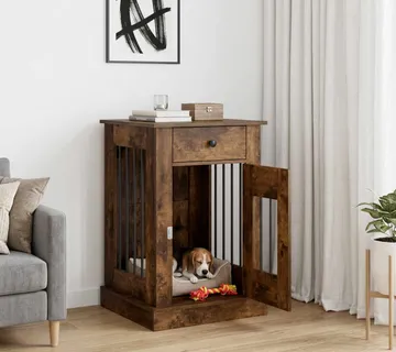 vidaXL Namještaj za kućni kavez Dimljeni hrast 50 x 47,5 x 80 cm - Venlo