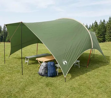 vidaXL Vodootporna kamperska cerada Zelena 550 x 400 x 230 cm - Venlo