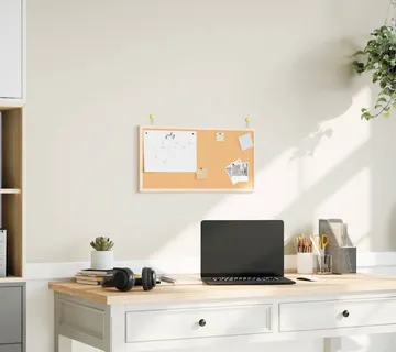 vidaXL Ploča od pluta s okvirom od masivnog borovog drva 60 x 30 cm - Venlo