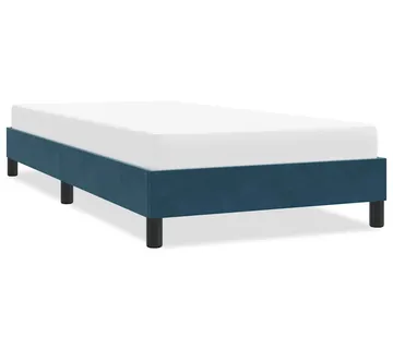 vidaXL Okvir kreveta bez madraca tamnoplavi 80x210 cm baršun - Venlo