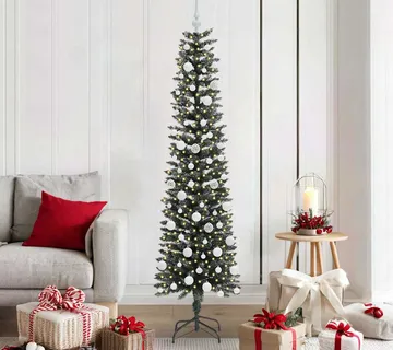 vidaXL Umjetno božićno drvce Zelena 180 cm PVC, Plastika i Čelik - Venlo