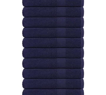 vidaXL Ručnici za saunu FROGN 10 kom tamnoplave boje 80x200 cm 360 g/m² - Venlo