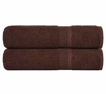 vidaXL Ručnici za kupanje FROGN 2 kom smeđi 100x150 cm 360 g/m² - Venlo