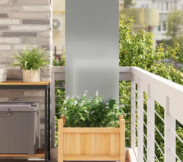 vidaXL Privatnost u vrtu Rezbarija Srebrno 50 x 140 cm Pocinčani čelik - Venlo