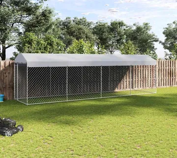 vidaXL Vanjski kavez za pse s krovom 760 x 190 x 225 m - Venlo