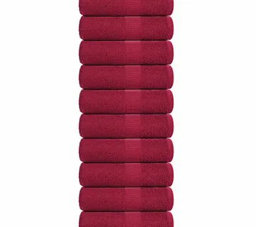 vidaXL Ručnici za goste FROGN 10 kom. Bordo 30x50 cm 360 g/m² - Venlo