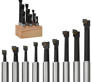 vidaXL Rezači za bušenje 9 kom 12 mm s drvenom bazom - Venlo