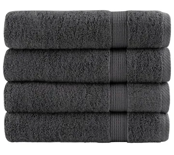 vidaXL Ručnici za kupanje SOLUND 4 kom antracit 100x150cm 600 gsm - Venlo