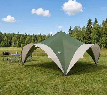 vidaXL Šator za zabave Zelena 500 x 500 x 350 cm Poliester i čelik - Venlo