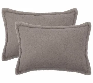vidaXL Presvlaka za jastuk 2 pcs HOUTEN Svjetlosiva 50 x 75 cm Bouclé - Venlo