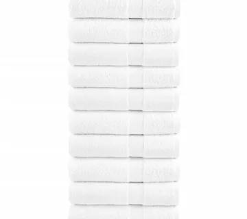 vidaXL Ručnici za kupanje SOLUND 10 kom bijeli 100x150 cm 600 gsm - Venlo
