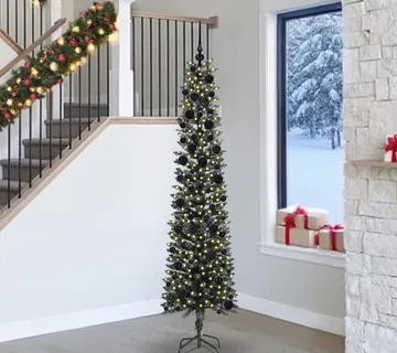 vidaXL Umjetno božićno drvce Zelena 240 cm PVC, Plastika i Čelik - Venlo