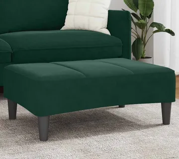 vidaXL Tabure tamnozeleni 77x55x31 cm baršunasti - Venlo