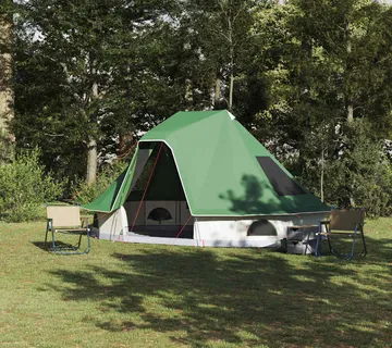 vidaXL Tipi šator 6-osobni Zelena taft - Venlo