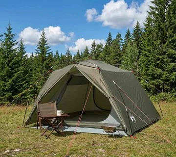 vidaXL Tunelski šator 4-osobni Maslinastozelena - Venlo