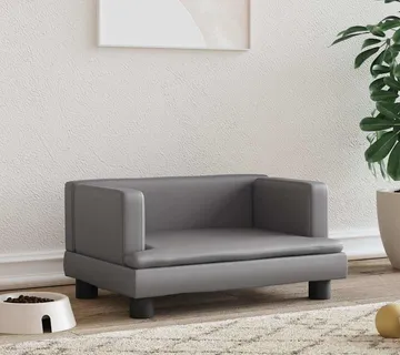 vidaXL Krevet za pse sivo 60x40x30 cm od umjetne kože - Venlo