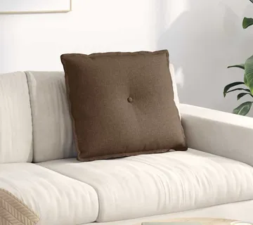 vidaXL Jastuk za leđa Smeđa 60 x 19 x 50 cm tkanina - Venlo