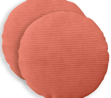 vidaXL Presvlaka za jastuk 2 pcs HEERLEN Crvena narančasta Ø 50 cm - Venlo