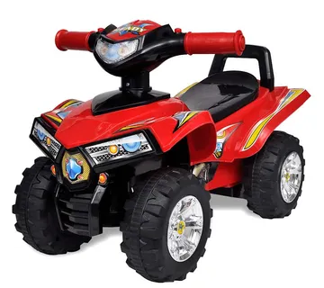 vidaXL Crveni dječji quad na guranje sa zvukom i svjetlom - Venlo