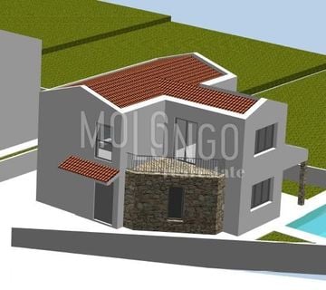 ISTRA, FILIPANA teren 482 m² s projektom za lijepu prizuemnicu                                             epu prizemnicu. - cover