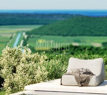 ISTRA, GROŽNJAN - prekrasna villa s panoramskim pogledom na more u blizini Grožnjana - cover