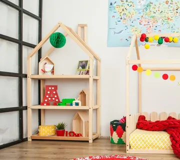 Polica u obliku kuće za djecu - cover