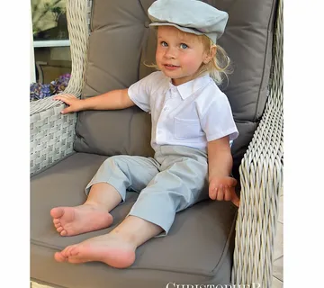 Hlače za krštenje sive vel. 62, 68, 74 i 80 - cover