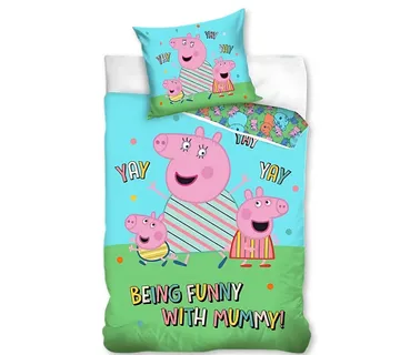 Peppa Pig ‘Funny’ dječja posteljina, 140×200 cm - cover