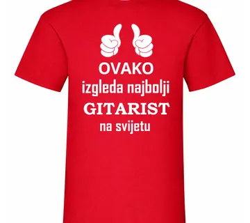 Majica za najboljeg gitaristu - cover