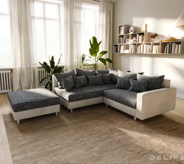 Kutna garnitura Clovis 215x185cm, Materijal: Strukturirana tkanina - cover