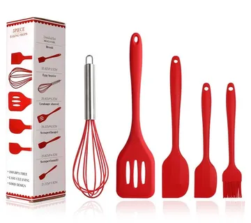 5 dijelni set silikonskog kuhinjskog pribora - cover