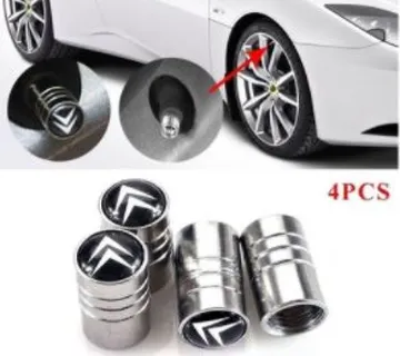 Metalne/alu/chrome kapice za ventile (4 kom paket) - cover