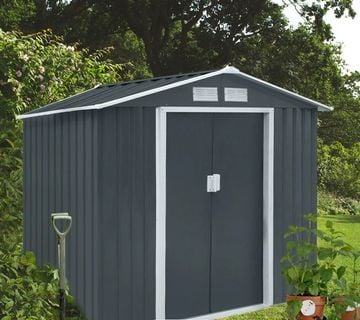 Metalna vrtna kućica za alat S100 XL ANTRAZIT - 2,7 m² - cover