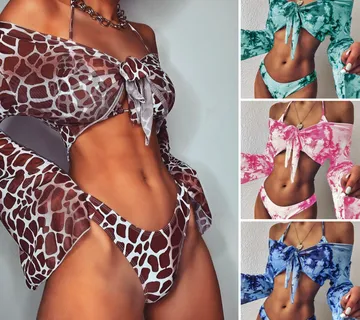 Trodijelni bikini Tie-Dye - cover