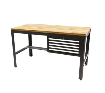 Radni stol sa 5 ladica, crni - cover