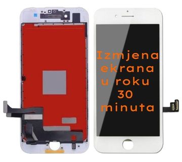 iPhone 7 staklo - LCD - touch - izmjena u roku 30 minuta - cover