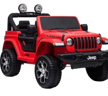 Licencirani auto na akumulator Jeep Rubicon 4x4 - crveni - cover