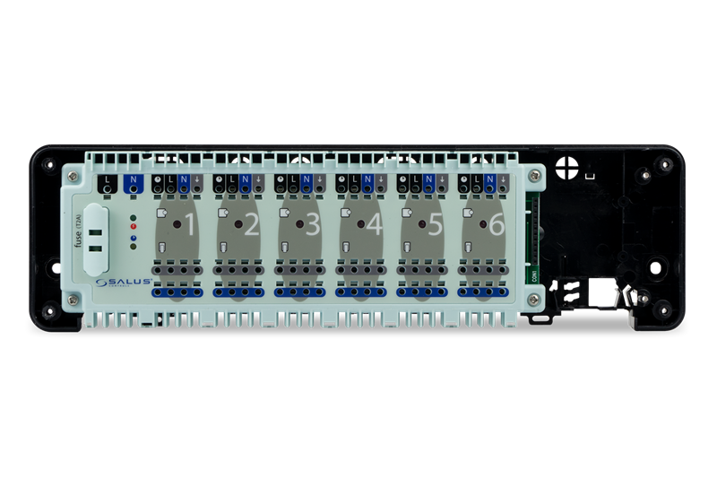 SALUS OŽIČENA UPRAVLJAČKA TRAKA KL06-M 6 ZONA S MODULOM PUMPE 230V - cover