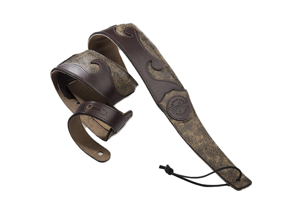 TAYLOR WAVE APPLIQUE STRAP DARK BROWN - cover