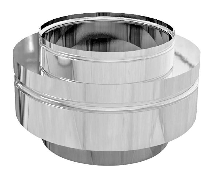 INOX DIMOVODNI ZAVRŠNI ELEMENT RAVNI 200 - cover